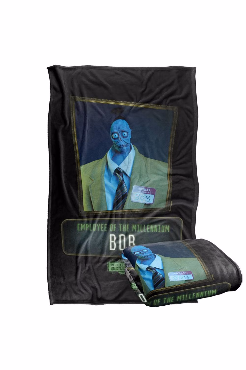 LOGOVISION Beetlejuice 2 Bob Employee of the Millennium Super Soft Silky Touch Fleece Throw Blanket, Multicolour, W: 91.44 cm x D: 147 cm – 7