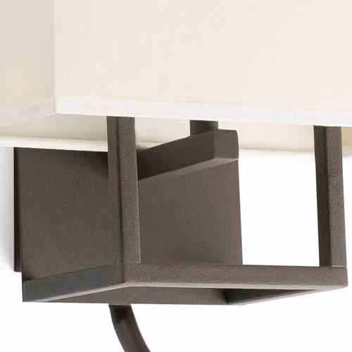 Netlighting Vesper Adjustable Reading Wall Lamp in Brown with Fabric Shade and E14 Socket – 3