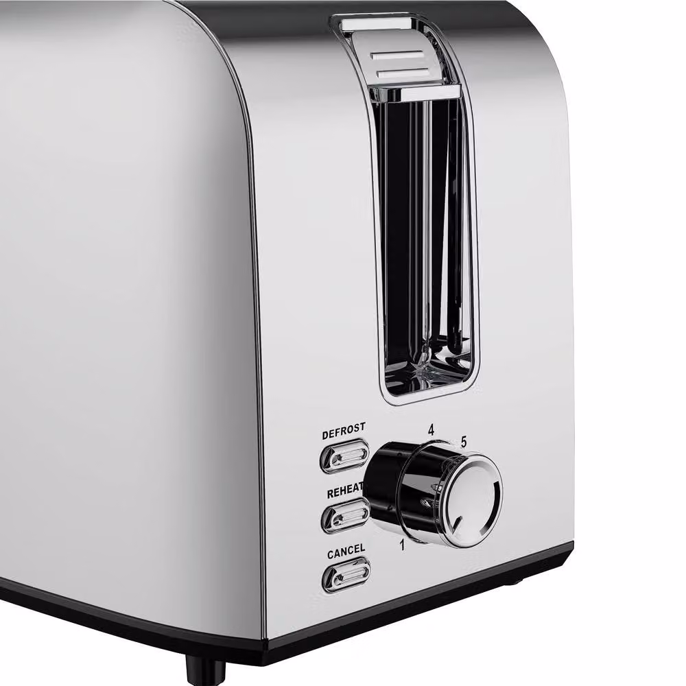 Igenix 2 Slice Stainless Steel Toaster with 750W Power in Silver – 3