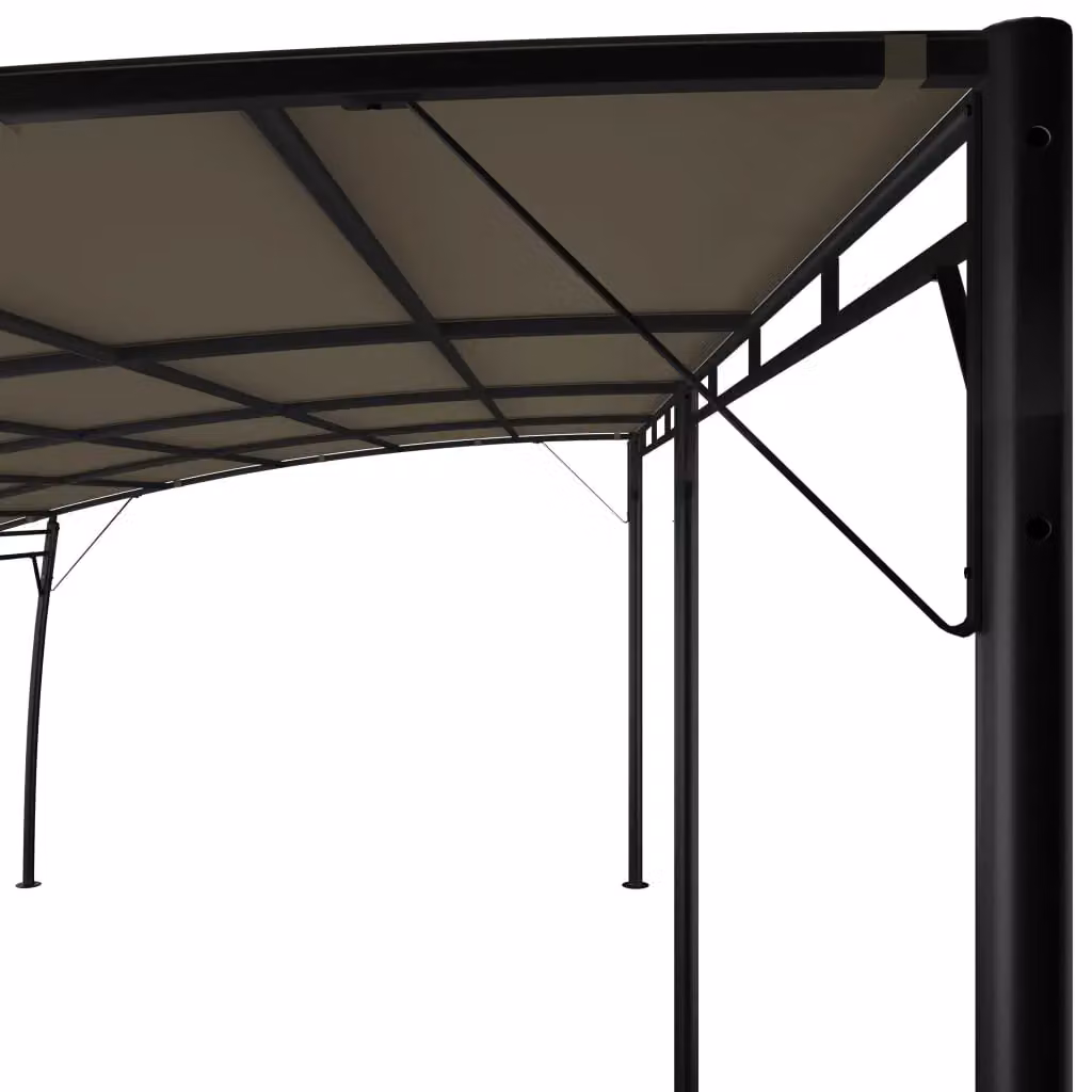Berkfield Home Garden Sunshade Awning in Beige, W: 6 m, D: 3 m, H: 2.55 m – 3