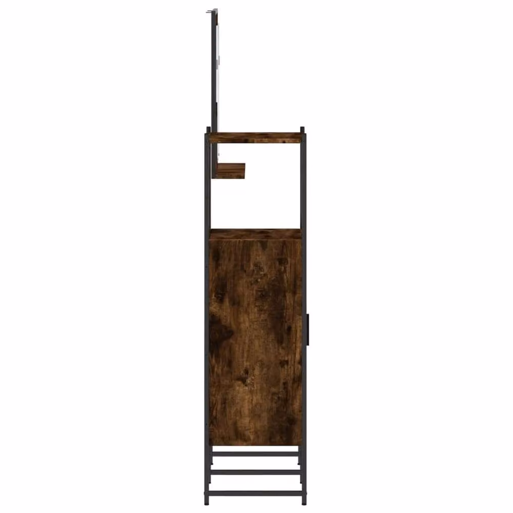 Berkfield Home 3 Piece Smoked Oak Bathroom Cabinet Set in Brown – 3