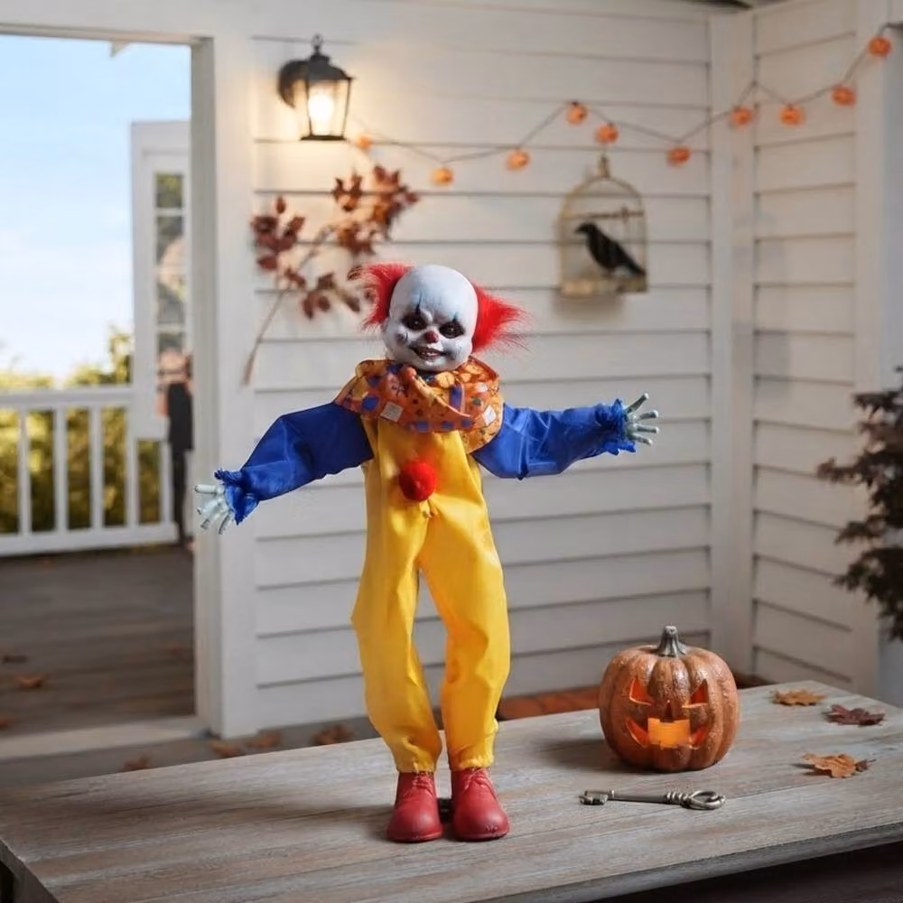 Garden Greatness Animated Sensor Activated Haunted Clown in Multicolour – 2