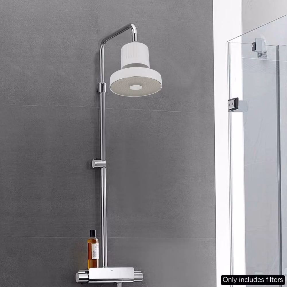 Havendro Round Water Filter Shower Head in Silver and Chrome – 2