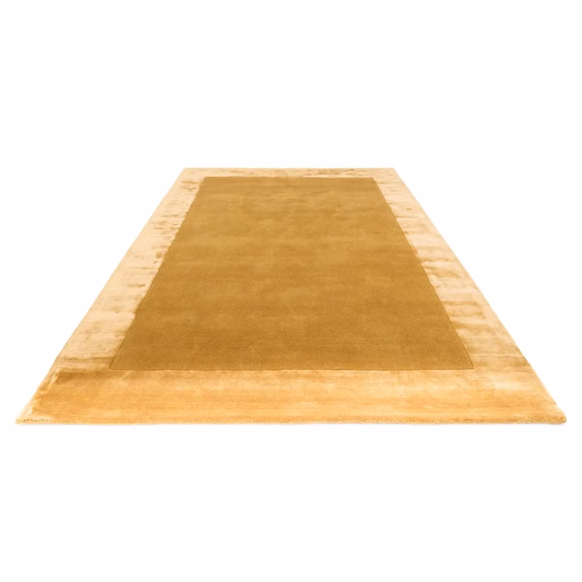 The Rug Shop UK Gold Handmade Plain Border Area Rug, W: 200 cm, L: 290 cm – 2