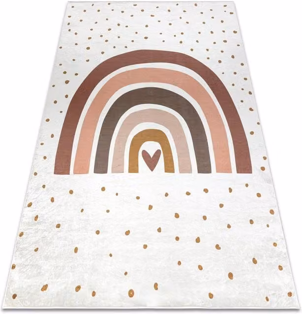 RugsX Bambino Kids Motif Rug in White and Multicolour, W: 200 cm, L: 290 cm – 1