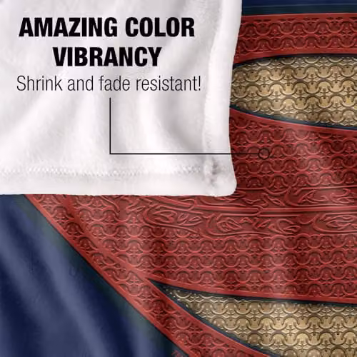 LOGOVISION Batman v Superman Super Movie Logo Silky Touch Super Soft Fleece Throw Blanket, Multicolour, W: 152 cm, D: 127 cm – 3