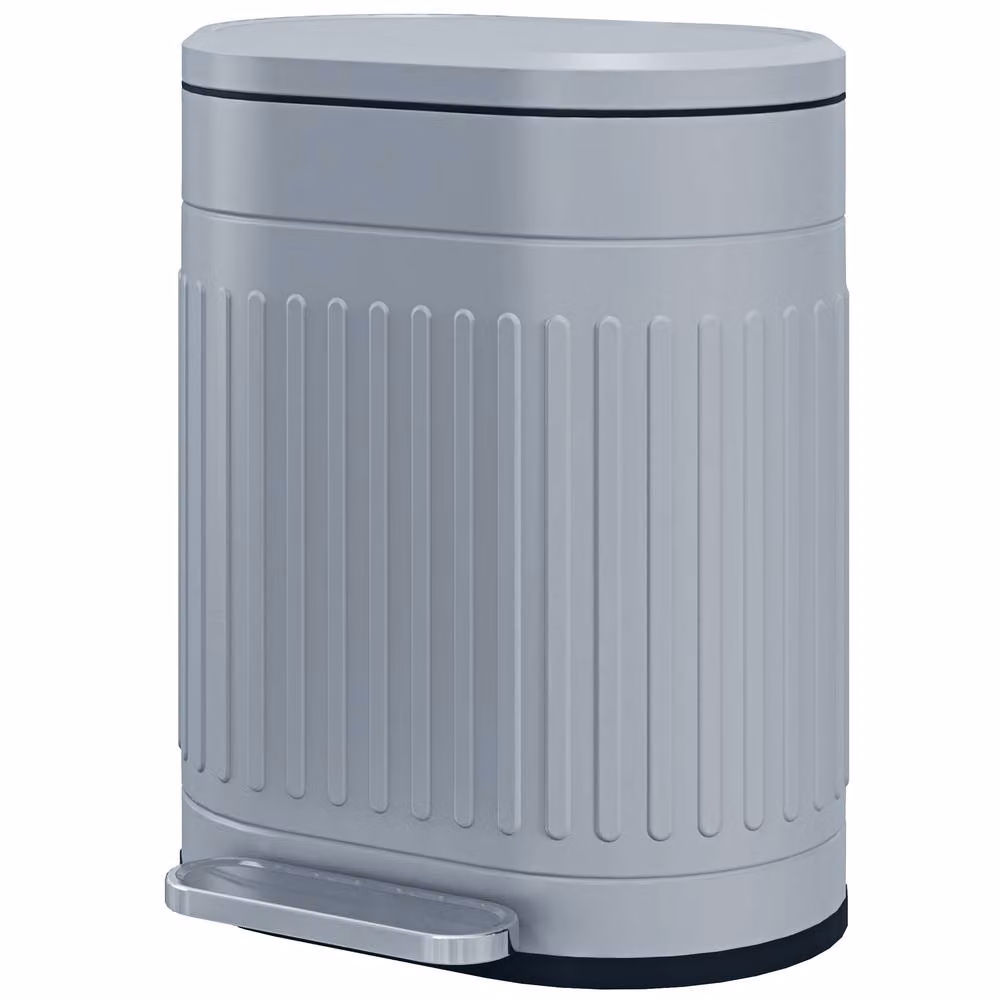 STILVORA 20L Kitchen Pedal Bin with Soft-Close Lid and Removable Inner Bucket in Grey – 3