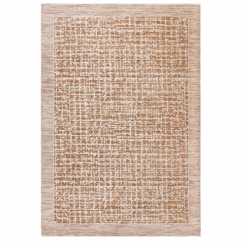 The Rug Shop UK Natural Abstract Modern Machine Woven Area Rug in Beige, W: 240 cm, D: 320 cm – 2