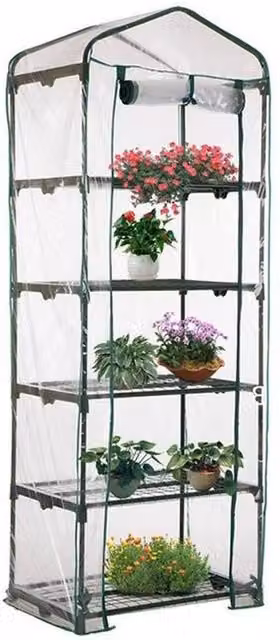 NESTLUNE Replacement Clear PVC Cover for Walk In Greenhouse, W: 100 cm, H: 15 cm