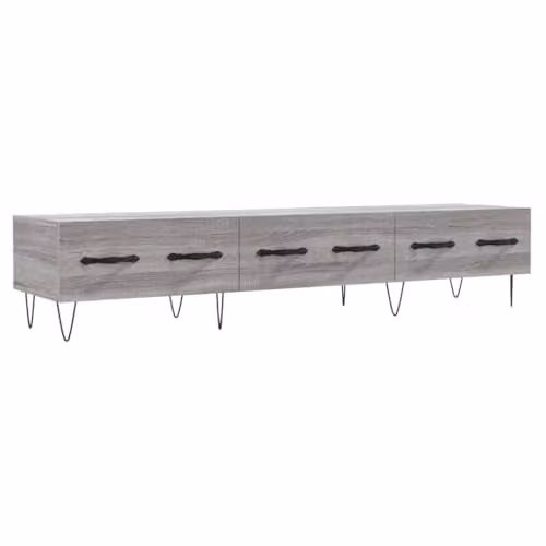 vidaXL TV Cabinet in Grey Sonoma, W: 150 cm, D: 36 cm, H: 30 cm – 1