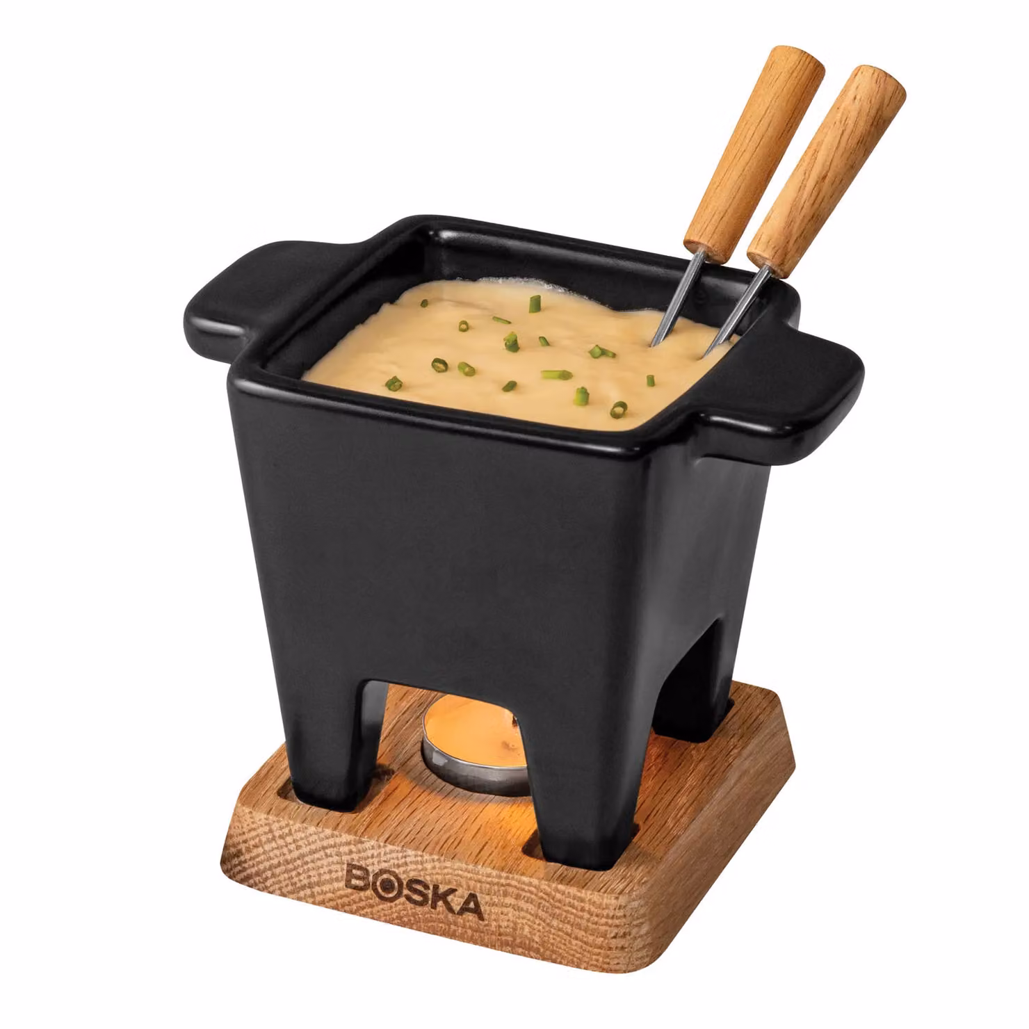 BOSKA Tapas Fondue Set, Black, 300ml – 2