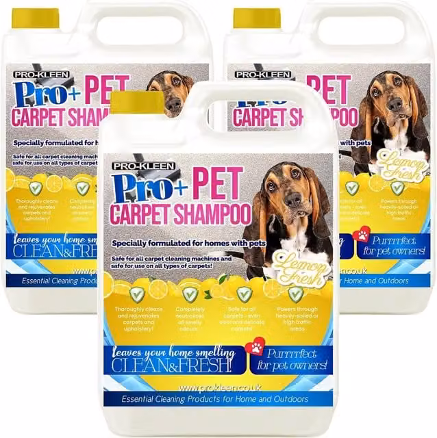 Pro-Kleen 4 in 1 Carpet and Upholstery Shampoo Concentrate in Lemon Fresh, 15 kg