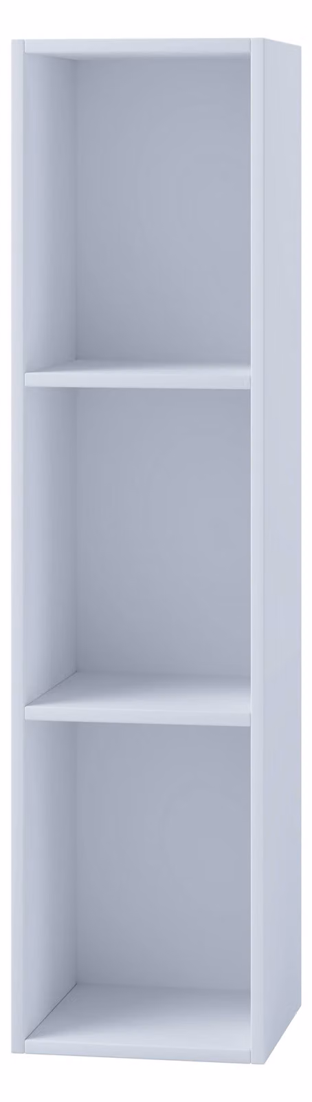 VCM White Wood Mendas 3-Tier Freestanding Bookshelf, H 107 x W 34 x D 30 cm – 2