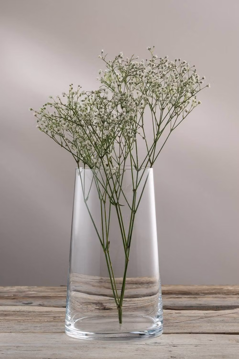 Galway Crystal Clara Vase in Clear Glass, Height: 21.59 cm – 2