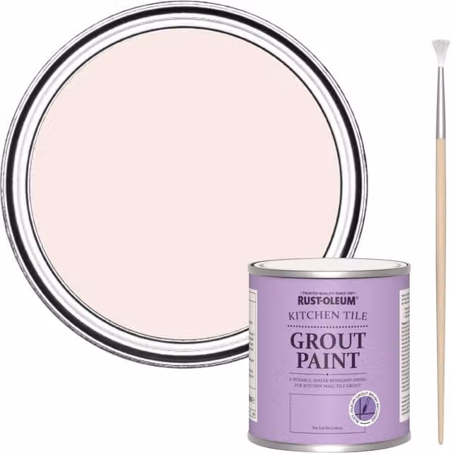 Rust-Oleum Kitchen Grout Paint in China Rose Pink, 250 ml