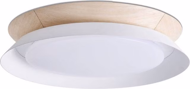 Faro Tender LED Flush Ceiling Lamp, White, 24W, 3000K Warm White