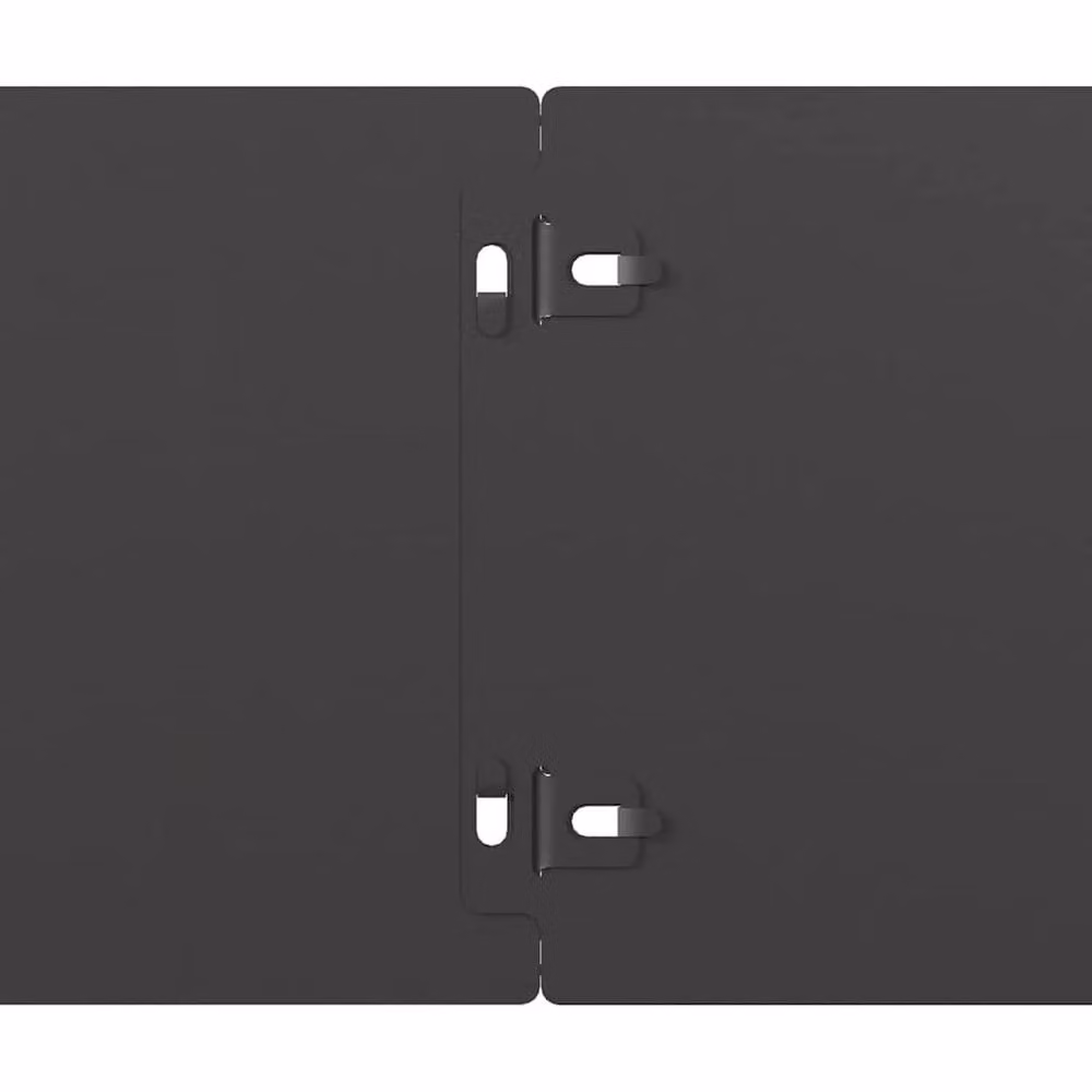 Berkfield Home Lawn Edgings, 10 Pieces, Black and Silver Cold-rolled Steel, H 15 cm x W 103 cm – 3