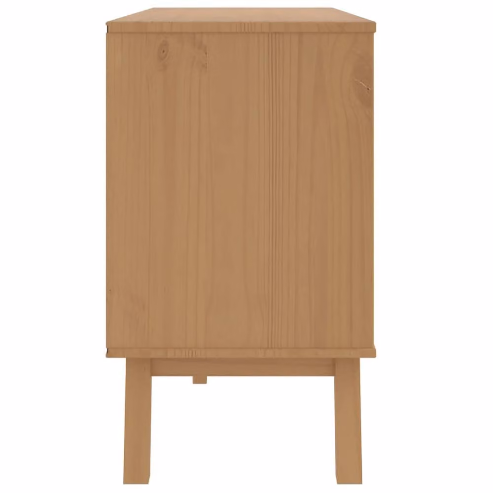 Berkfield Home Beautiful Olden Drawer Cabinet in Brown Solid Wood Pine, W/D/H: 73.5 x 42 x 111 cm – 3