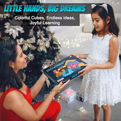 Desire Deluxe Multicolour Interlocking Magnetic Blocks for Creative and Cognitive Development – 3