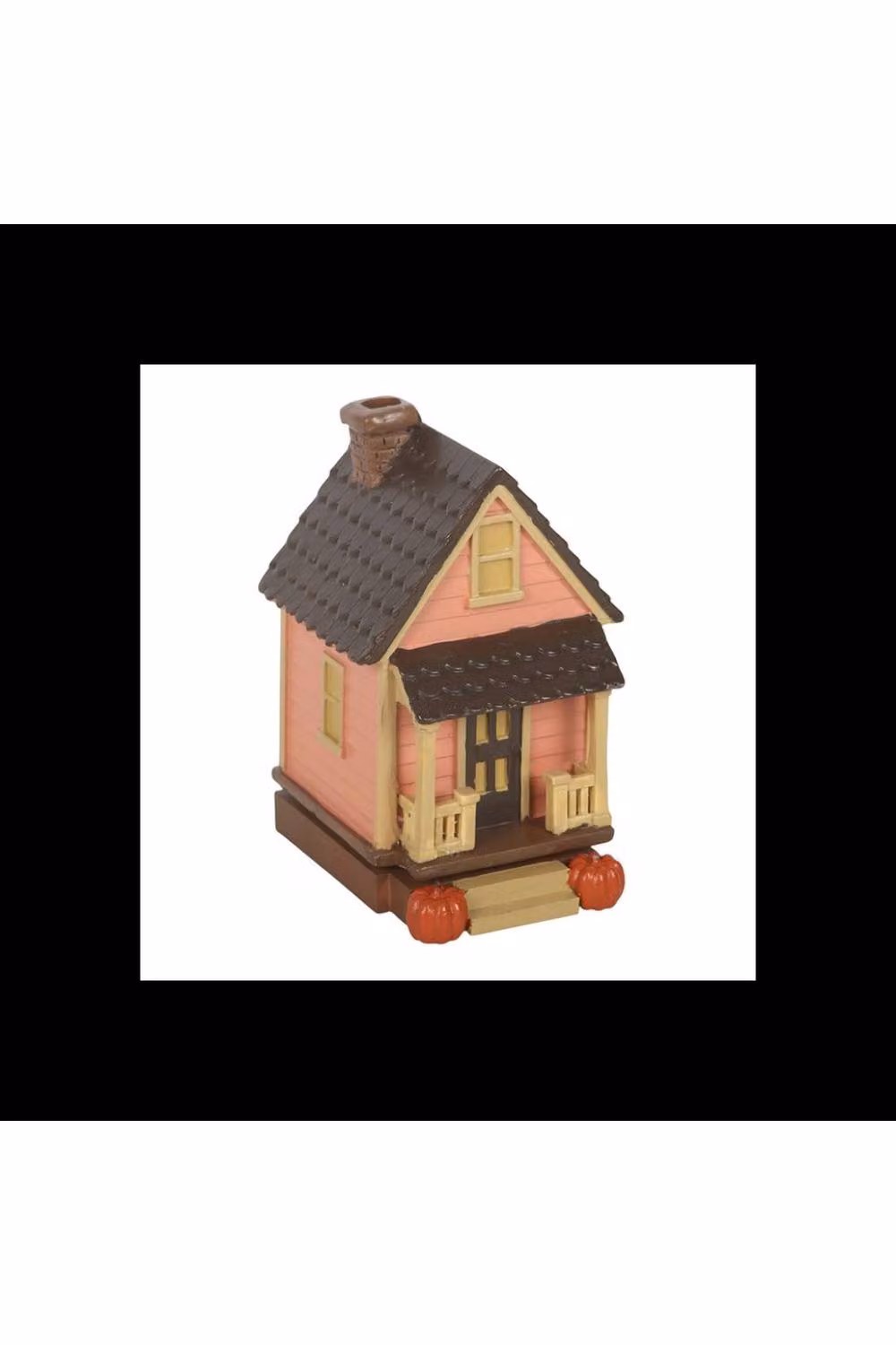 KDMD Pink House Resin Incense Cone Burner with Pumpkins in Dusty Pink – 2