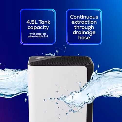 TCP Smart 20L Wi-Fi Dehumidifier with App Control and Continuous Drain, White – 4