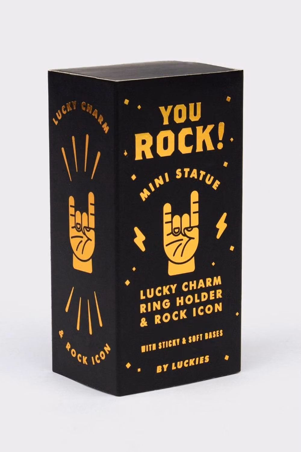 Suck UK You Rock Gold Hand Charm Metal Tabletop Desk Ornament and Ring Holder – 2