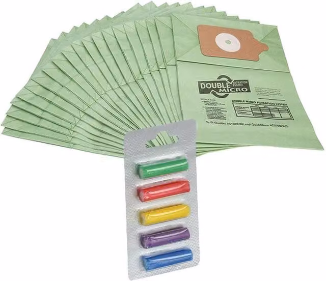 NESTLUNE 20 Pack Green Vacuum Cleaner Bags for Numatic Henry, W: 15 cm, H: 15 cm, L: 100 cm – 1