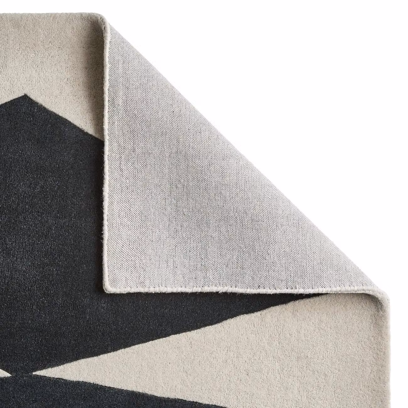 The Rug Shop UK Black Wool Modern Geometric Abstract Area Rug W: 150 cm, D: 230 cm – 6