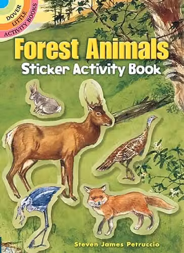 Dover Forest Animals Sticker Activity Book for Children