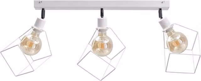 Netlighting Ruben Ceiling Spotlight Bar in White, 63 cm, 3x E27