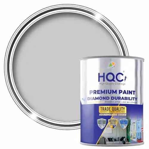 HQC Paints Mould Resistant Kitchen and Bathroom Paint, Grey, 2.5 l – 1