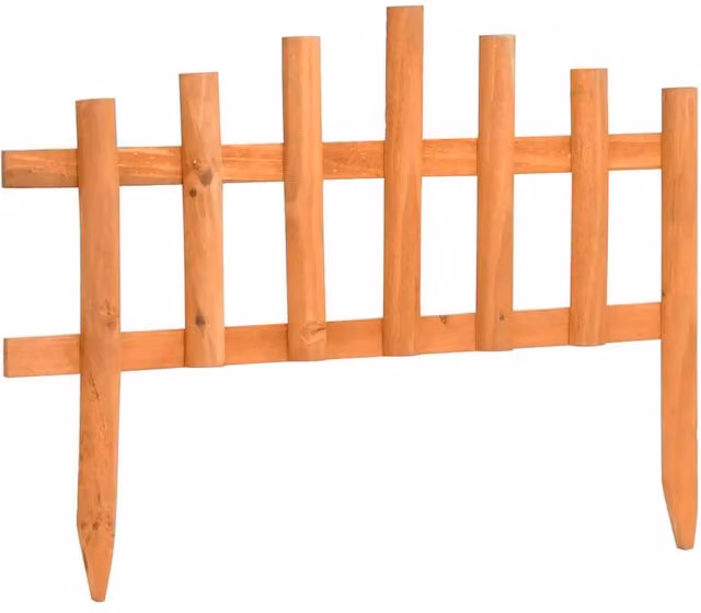 Berkfield Home Firwood Lawn Edgings, 10 Pieces, Tan