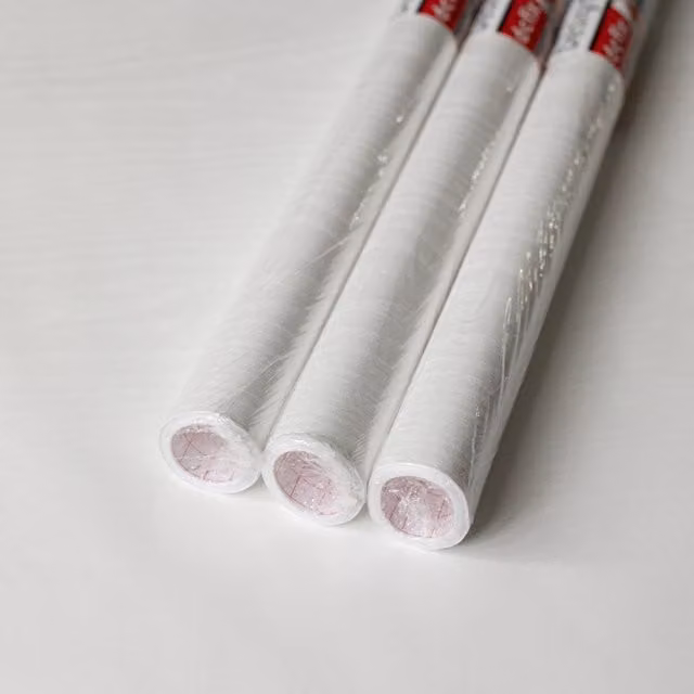 dc fix Whitewood Self Adhesive Vinyl Wrap for Kitchen Doors and Worktops, White, W: 67.5 cm, L: 2 m (Pack of 3)