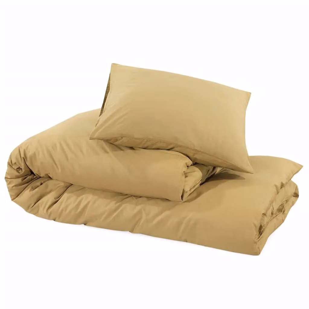 Berkfield Home Microfibre Duvet Cover and Pillowcase Set in Taupe, 200 x 200 cm – 2