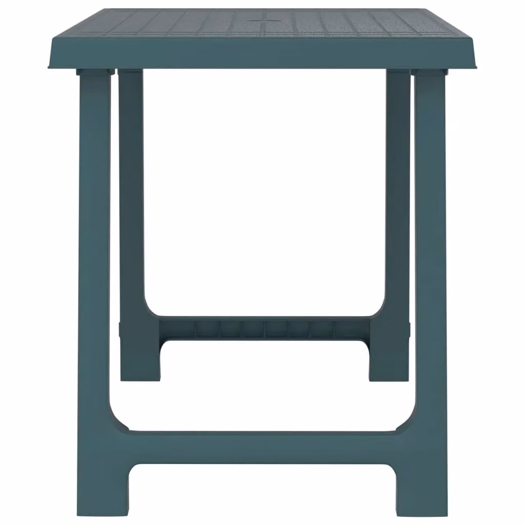 Berkfield Home Green Camping Table with Wooden Look Finish, W/D/H: 79 x 56 x 64 cm – 2