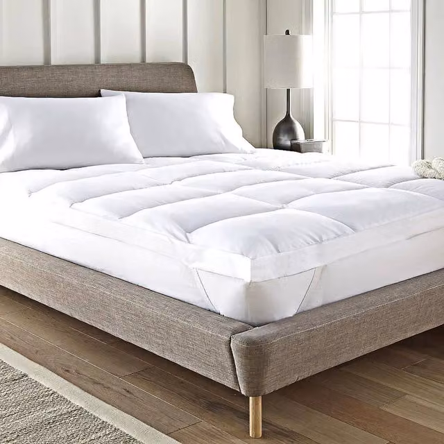 EONLION White Big Double Mattress Topper, 10 cm Depth – 1