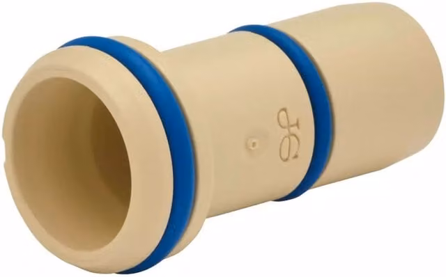 John Guest Superseal Pipe Insert 15mm, Yellow (Pack of 2)