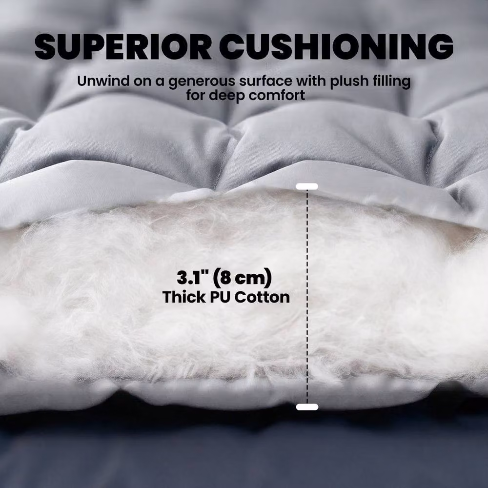 Outsunny Foldable Camping Sleeping Mat in Grey – 4