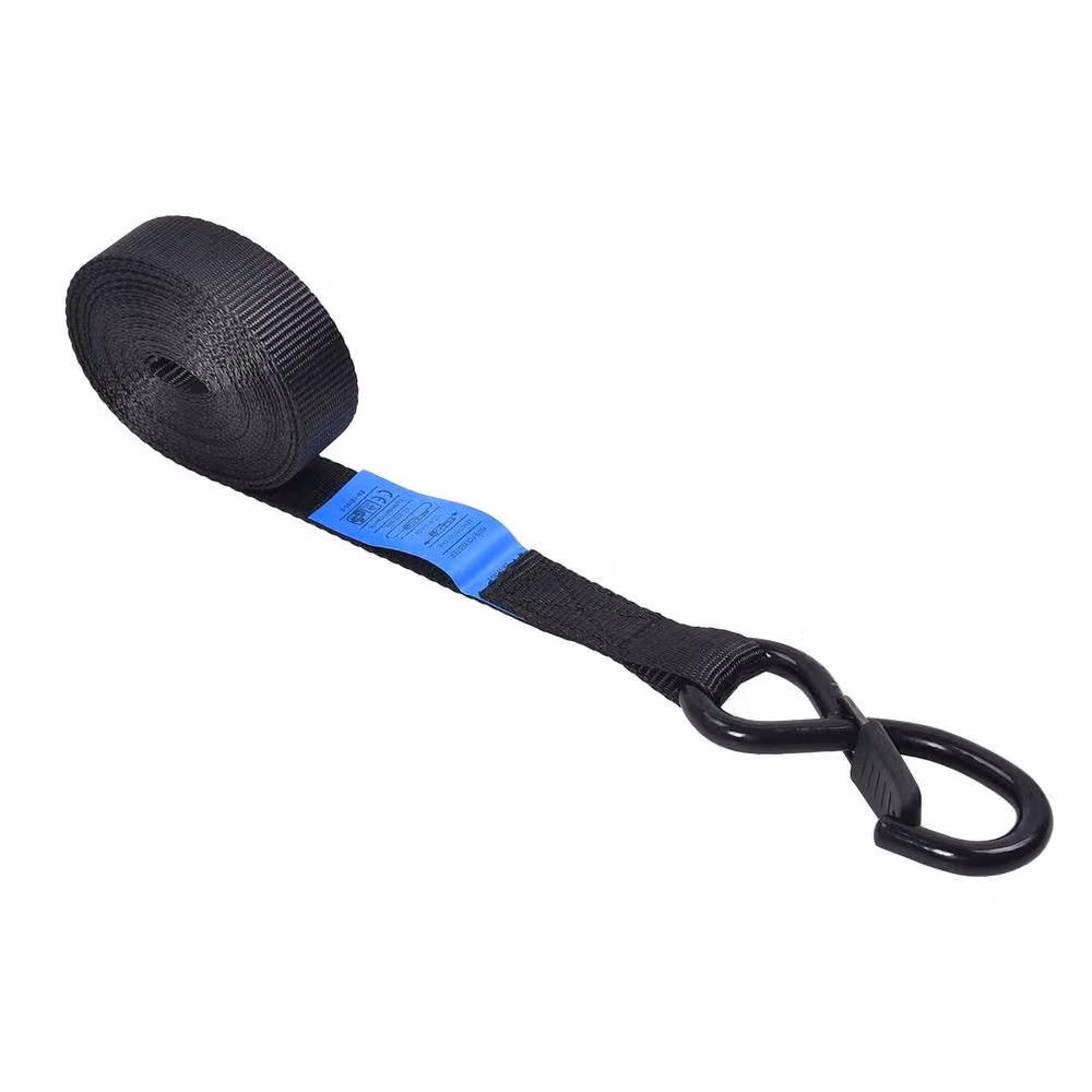 SPETLEK 4-Pack Heavy Duty Ratchet Tie Down Straps, Black, Length: 5 m – 6