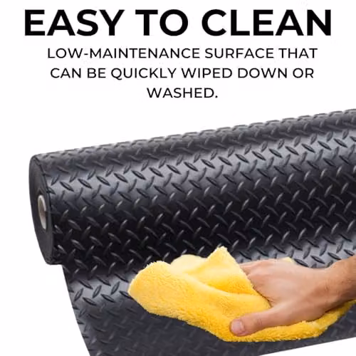 Ark Mat Willow Pattern Black Rubber Flooring Matting W/D/H: 400 x 200 x 0.3 cm – 3