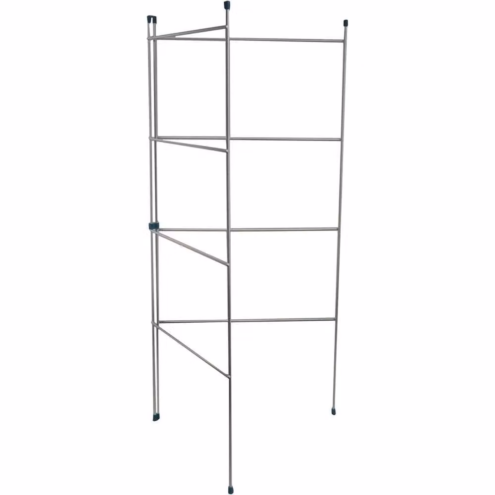 EONLION 2 Tier Foldable Indoor Clothes Drying Horse in White, Width: 100 cm – 2