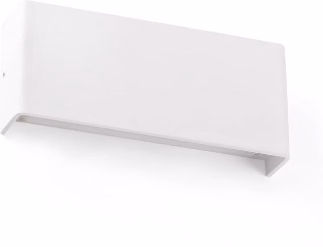 Faro Nash LED Indoor Rectangular Wall Light in White Aluminium