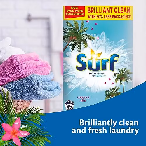 Surf Coconut Bliss Concentrated Laundry Powder, 2.25kg – 2