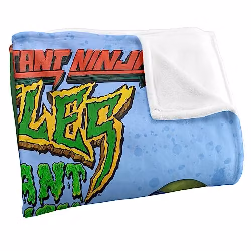 LOGOVISION Teenage Mutant Ninja Turtles Mutant Mayhem White Silky Touch Super Soft Fleece Throw Blanket W/D/H: 152 x 127 cm – 2