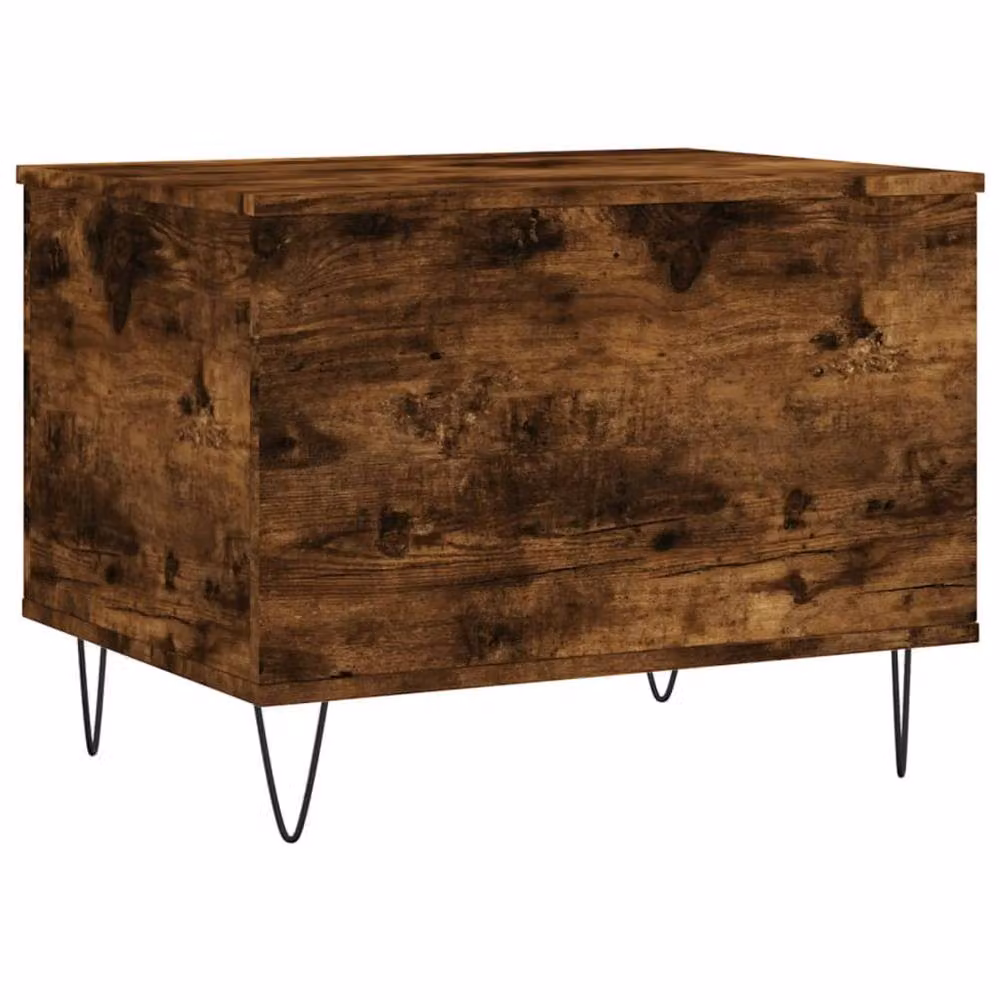 Berkfield Home Modern Smoked Oak Coffee Table in Brown with Lift Mechanism, W/D/H: 60 x 44.5 x 45 cm – 4