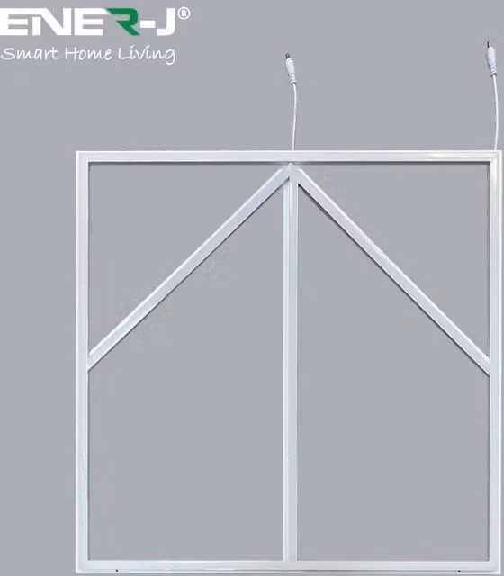 ENER-J Pack of 6 LED Frame Panel Lights with Blue Arrow Design, Cool White, W/D/H: 60 x 60 x 60 cm – 1