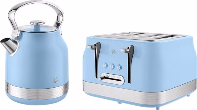 Swan Retro Breakfast Essentials Bundle in Blue