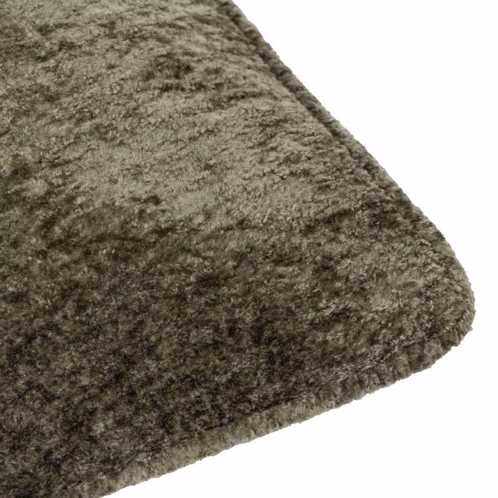Paoletti Lustre Green Crushed Velvet Square Cushion, W/D/H: 50 x 50 x 50 cm – 3