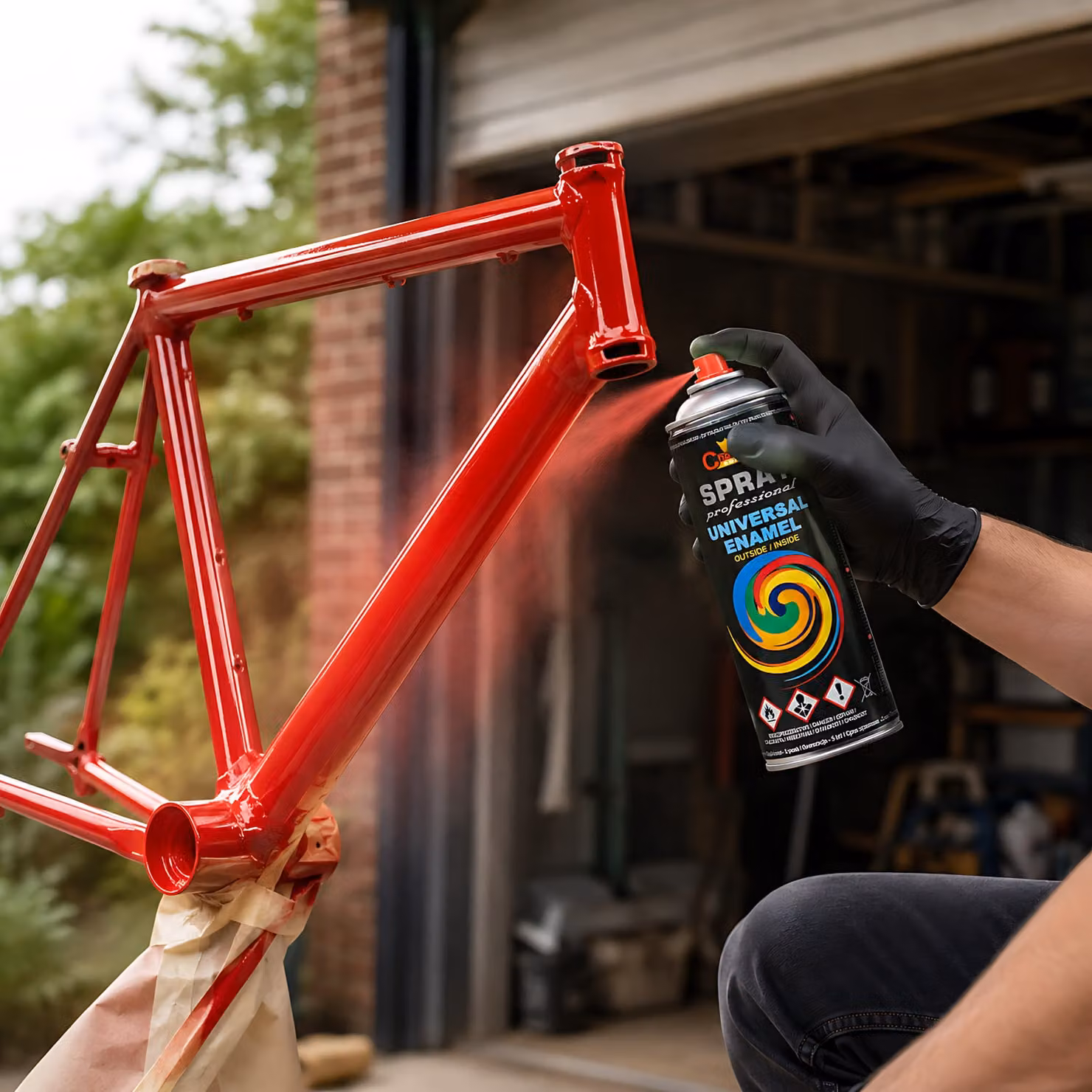 Sola High Gloss Universal Multi-Surface Spray Paint, RAL 3000 Flame Red, 400ml – 3