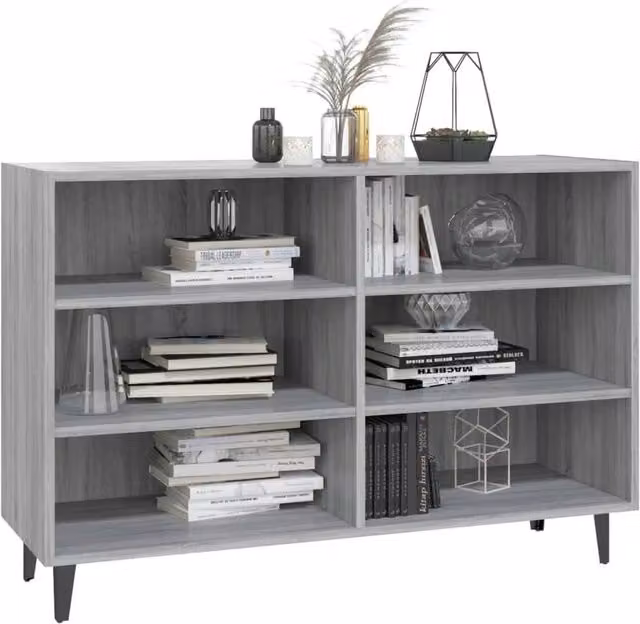 Berkfield Home Grey Sonoma Modern Sideboard, W/D/H: 103.5 x 35 x 70 cm